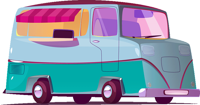 Freelance Logo Design Icon Of A Food Truck