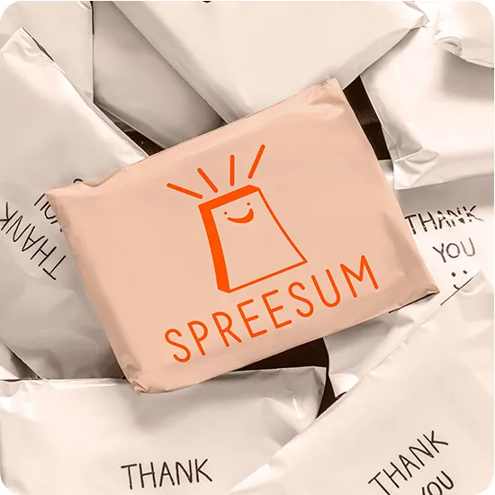 Logo Design Mockup on plastic packaging