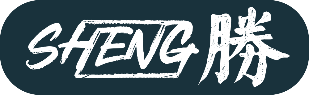 DJ producer brand mark with bold distressed brush typography and Chinese characters on a rounded background