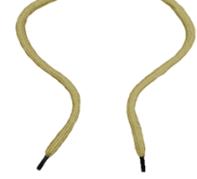 textured cord with black ends