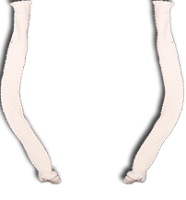 cotton cord with soft rounded tips